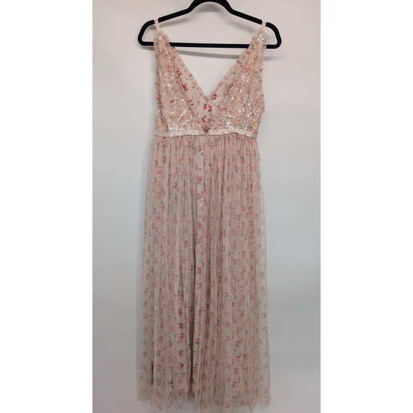 NWT Needle & Thread Bijou Aurelia Bodice Cami Gown Size US6 Embellished #1D453 - Picture 7 of 16